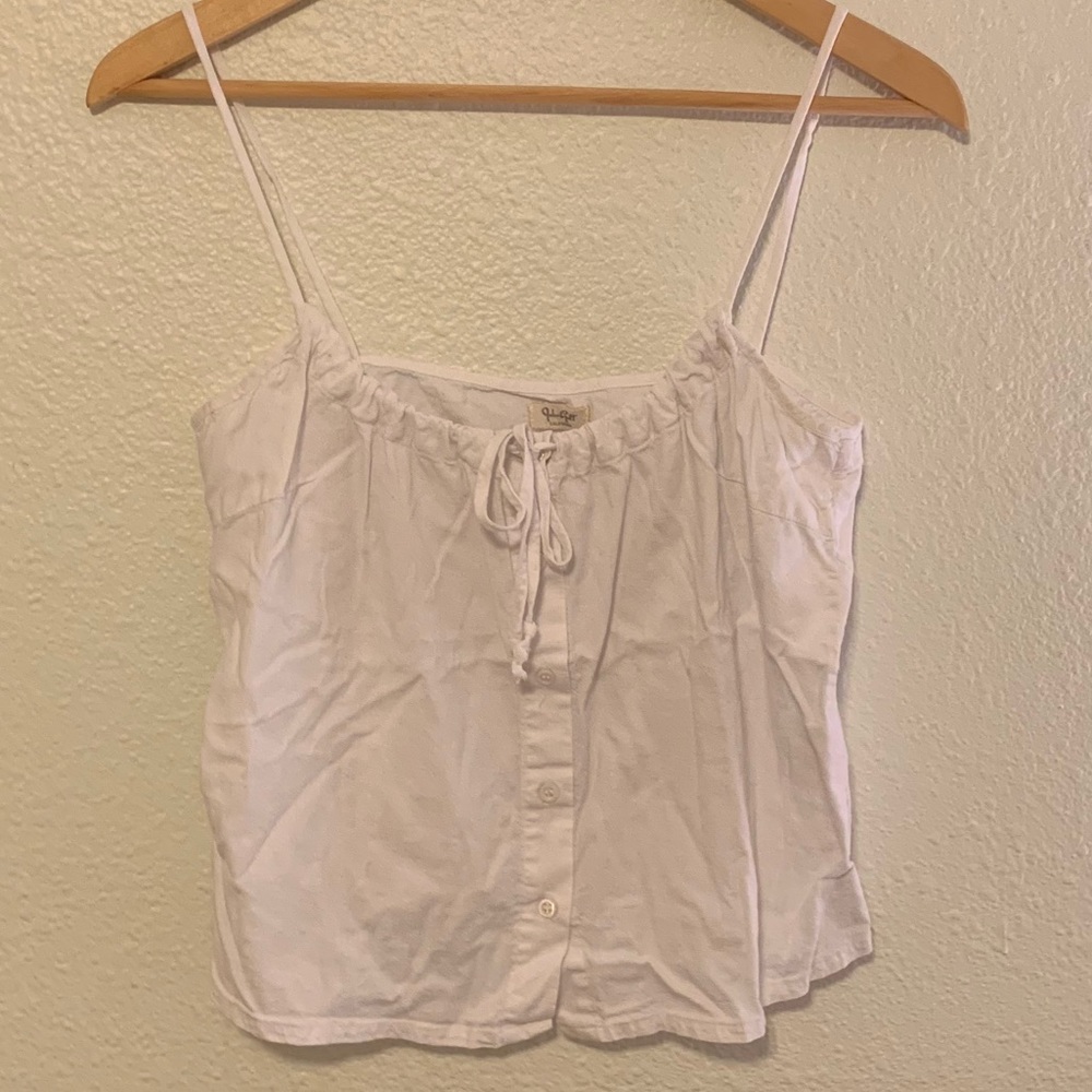 White Brandy Melville tank John galt
